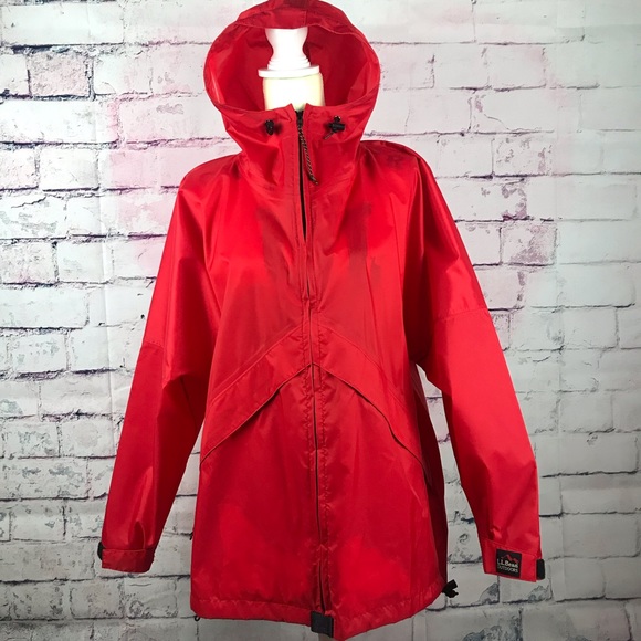 L.L. Bean Jackets & Blazers - L.L.BEAN OUTDOORS Red Light Weight Rain Jacket